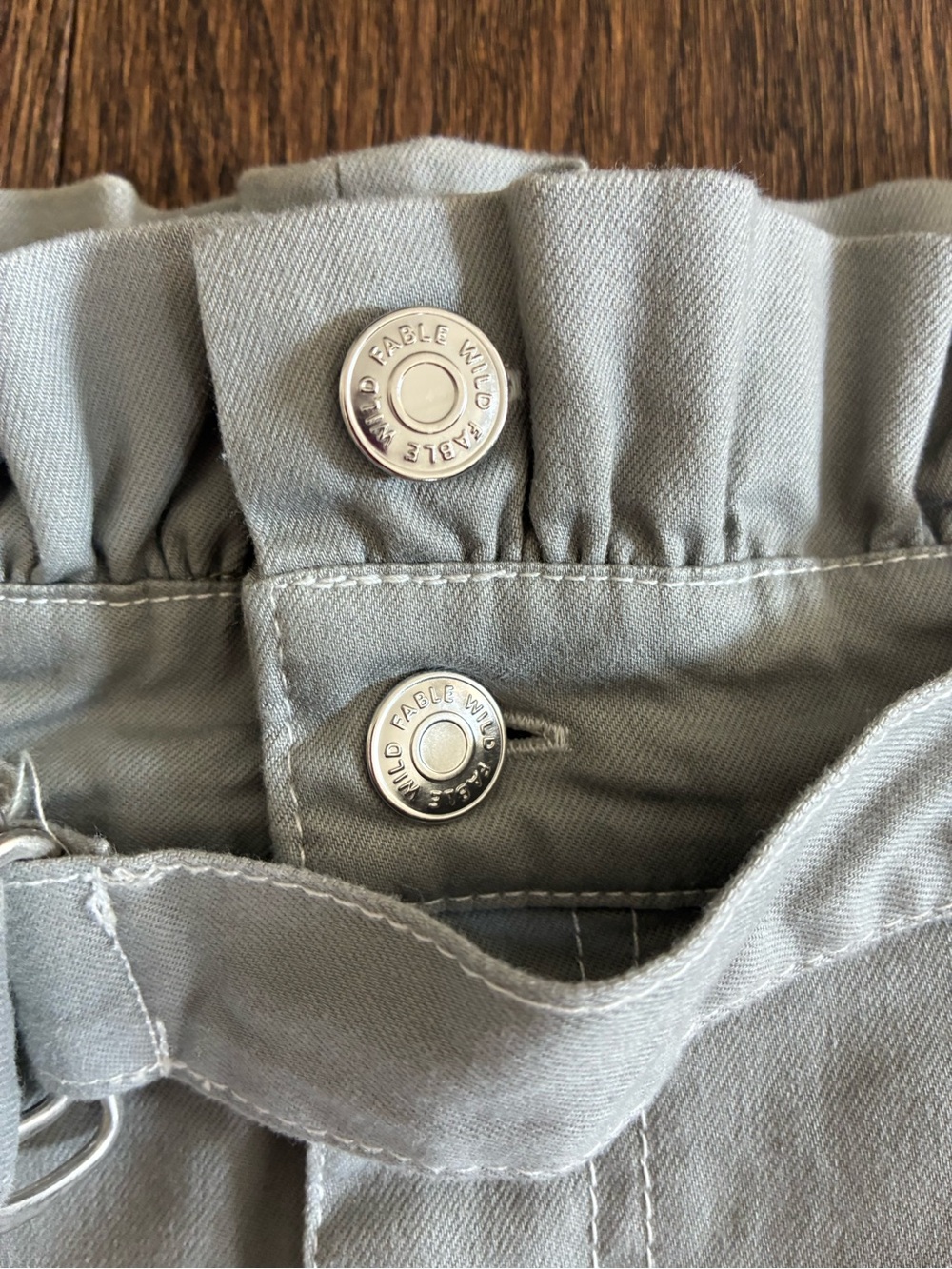 Wild Fable Paperbag Pants, Cotton 🩶 - Picture 3 of 10